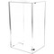 Plymor Clear Acrylic Locking Display Case with Sliding Back, No Shelf, 20.75" H x 12.25" W x 10" D